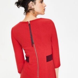 Boden Women’s Red Laura Ottoman Sheath Dress US 10L